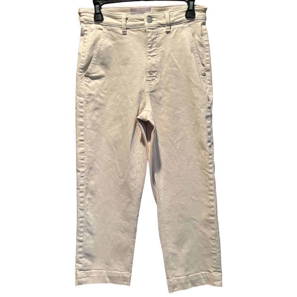 Everlane The Straight Leg Crop in Cream Size 6 Short
